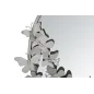 LUSTRO FARFALLE Okrągłe Srebrne 74x4x75 cm